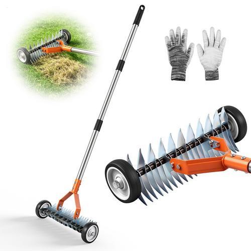 Garden rolling lawn scarifier - rolling,