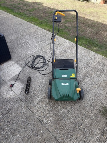 Electric lawn rake with - rake,